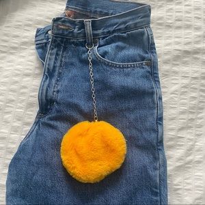 Zara Fuzzy Coin Purse to hang on pants or purse